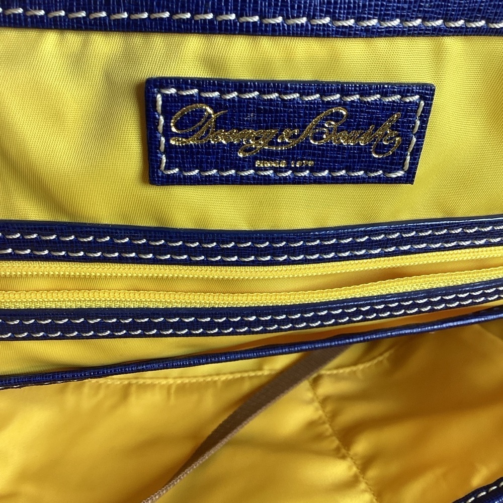 Dooney & Bourke Sanibel Blue and White‎ coastal hand Bag beach vacation purse - Picture 13 of 16